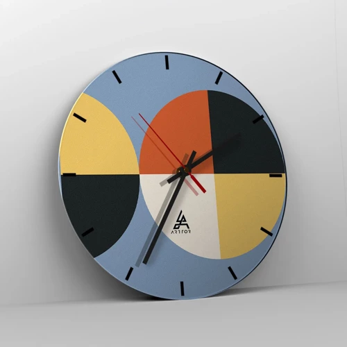 Horloge murale - Pendule murale - Regarde et compte - 30x30 cm