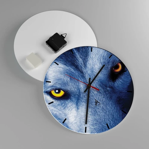 Horloge murale - Pendule murale - Regars hypnotique - 30x30 cm
