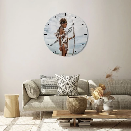 Horloge murale - Pendule murale - Reine des tropiques - 30x30 cm