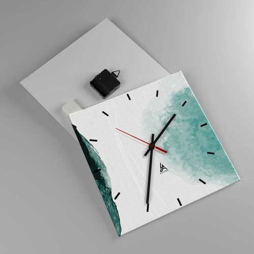 Horloge murale - Pendule murale - Rencontre avec le brouillard - 30x30 cm