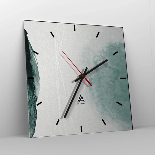 Horloge murale - Pendule murale - Rencontre avec le brouillard - 30x30 cm