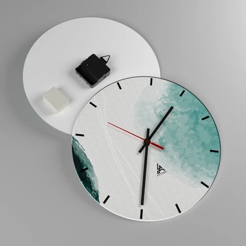 Horloge murale - Pendule murale - Rencontre avec le brouillard - 30x30 cm