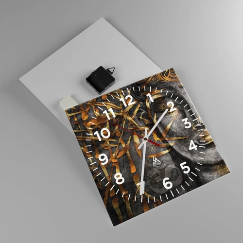 Horloge murale - Pendule murale - Ressentir le calme - 30x30 cm