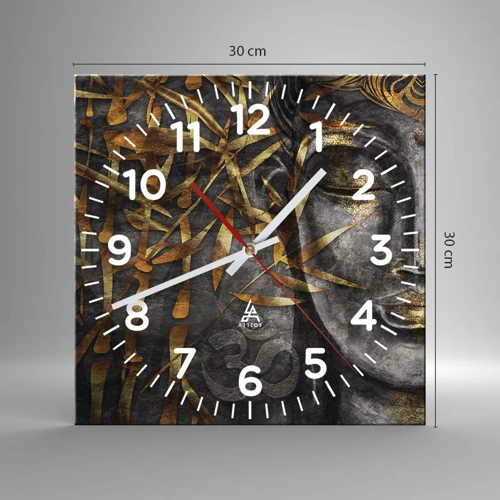 Horloge murale - Pendule murale - Ressentir le calme - 30x30 cm