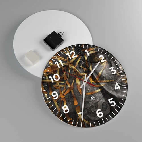 Horloge murale - Pendule murale - Ressentir le calme - 30x30 cm