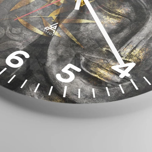 Horloge murale - Pendule murale - Ressentir le calme - 30x30 cm