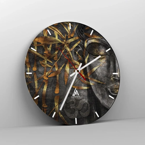 Horloge murale - Pendule murale - Ressentir le calme - 30x30 cm