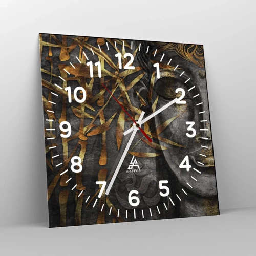 Horloge murale - Pendule murale - Ressentir le calme - 40x40 cm