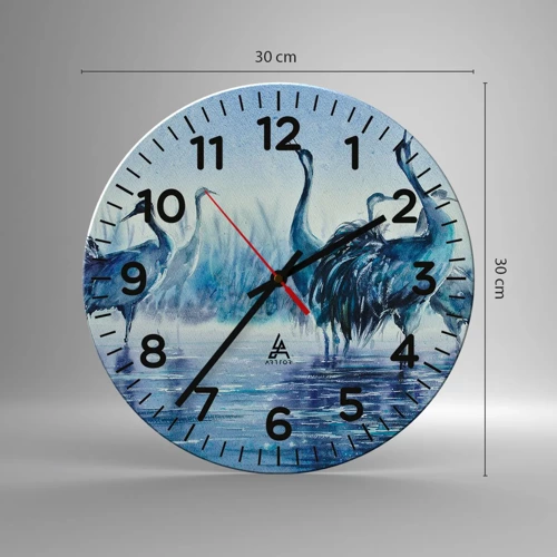 Horloge murale - Pendule murale - Réunion matinale - 30x30 cm