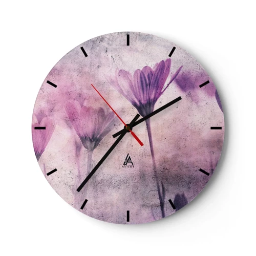 Horloge murale - Pendule murale - Rêve de fleurs - 30x30 cm