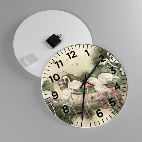 Horloge murale - Pendule murale - Rêve exotique - 40x40 cm