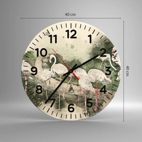 Horloge murale - Pendule murale - Rêve exotique - 40x40 cm