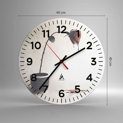 Horloge murale - Pendule murale - Rosa dolorosa - 40x40 cm