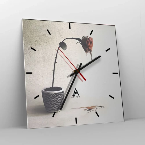 Horloge murale - Pendule murale - Rosa dolorosa - 40x40 cm