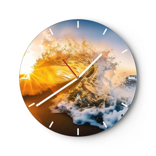 Horloge murale - Pendule murale - S'amuser dans le sable - 30x30 cm