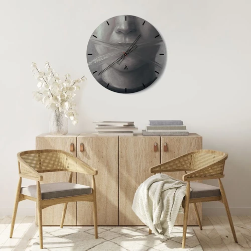 Horloge murale - Pendule murale - Sans mot - 30x30 cm