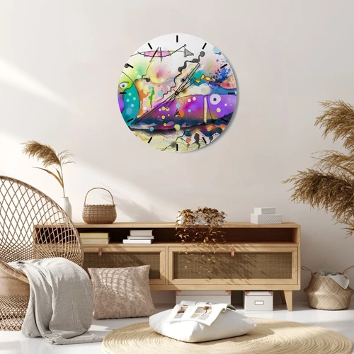 Horloge murale - Pendule murale - Sans mots! - 30x30 cm