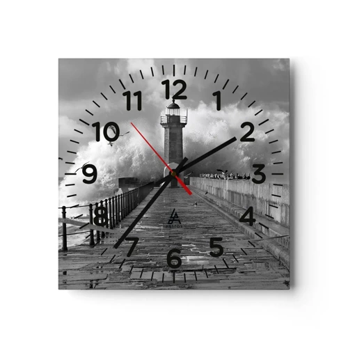 Horloge murale - Pendule murale - Sans peur - 30x30 cm