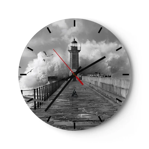 Horloge murale - Pendule murale - Sans peur - 40x40 cm