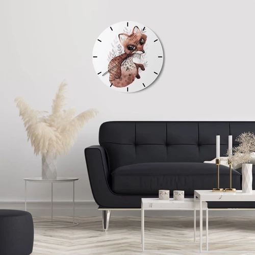 Horloge murale - Pendule murale - Seulement à aimer - 30x30 cm