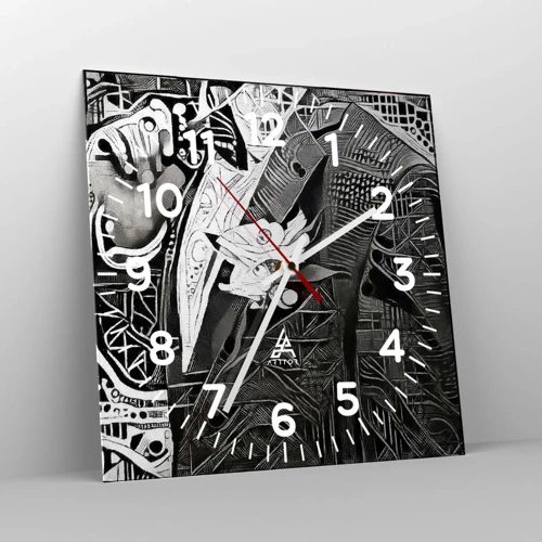 Horloge murale - Pendule murale - Seulement en apparence un homme froid - 30x30 cm