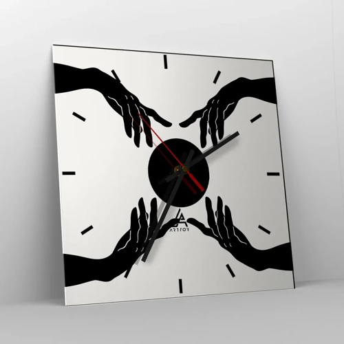 Horloge murale - Pendule murale - Signe secret - 30x30 cm
