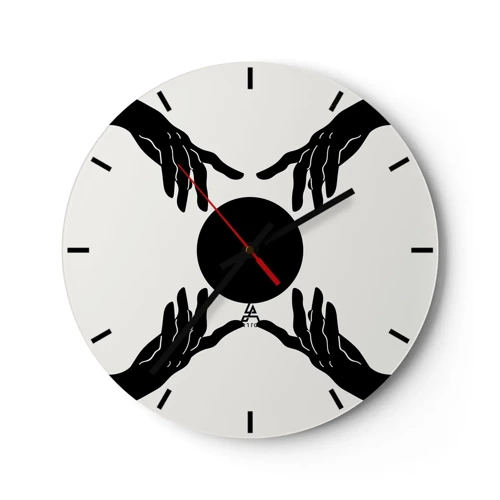 Horloge murale - Pendule murale - Signe secret - 30x30 cm