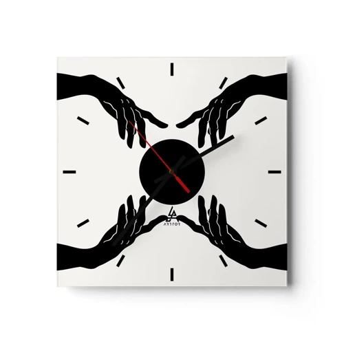 Horloge murale - Pendule murale - Signe secret - 40x40 cm
