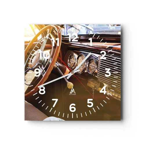 Horloge murale - Pendule murale - Souffle de luxe venu du passé - 30x30 cm