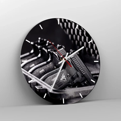 Horloge murale - Pendule murale - Sport masculin - 30x30 cm