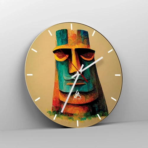 Horloge murale - Pendule murale - Statuesque et sympathique - 40x40 cm