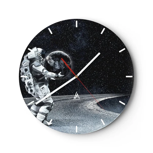 Horloge murale - Pendule murale - Sur la Voie Lactée - 30x30 cm