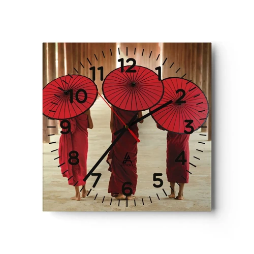 Horloge murale - Pendule murale - Sur la route du pays pure - 30x30 cm