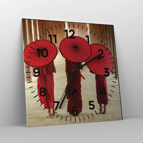 Horloge murale - Pendule murale - Sur la route du pays pure - 30x30 cm