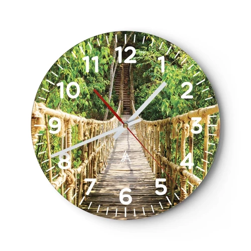 Horloge murale - Pendule murale - Suspendu dans la nature - 30x30 cm