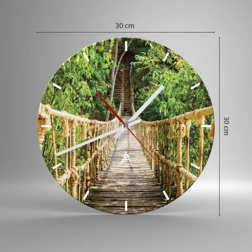 Horloge murale - Pendule murale - Suspendu dans la nature - 30x30 cm