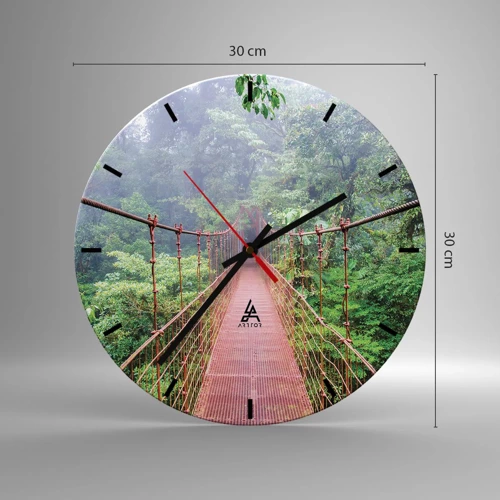 Horloge murale - Pendule murale - Suspendu sur les couronnes - 30x30 cm