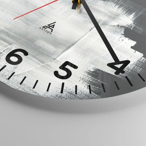 Horloge murale - Pendule murale - Tissé à la verticale et à l'horizontale - 40x40 cm