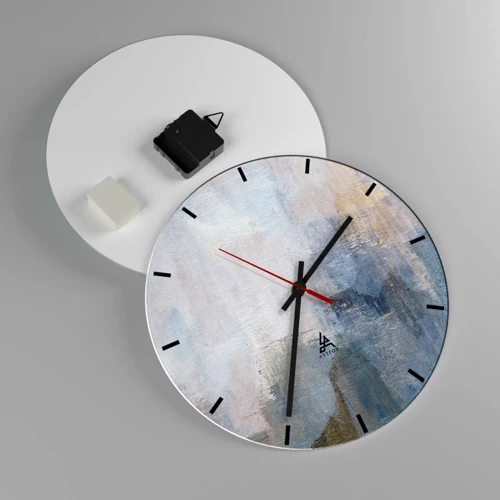 Horloge murale - Pendule murale - Tonalités et accords de couleur - 30x30 cm