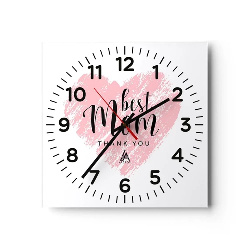 Horloge murale - Pendule murale - Toujours au bon moment - 30x30 cm