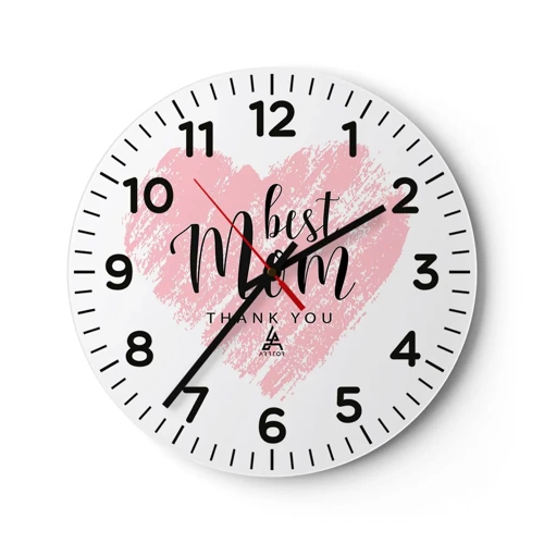 Horloge murale - Pendule murale - Toujours au bon moment - 30x30 cm