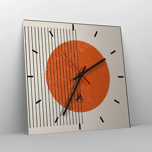 Horloge murale - Pendule murale - Toujours le soleil - 40x40 cm