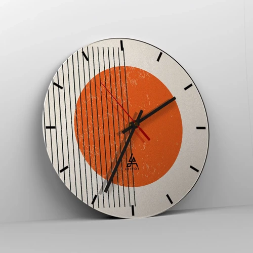 Horloge murale - Pendule murale - Toujours le soleil - 40x40 cm