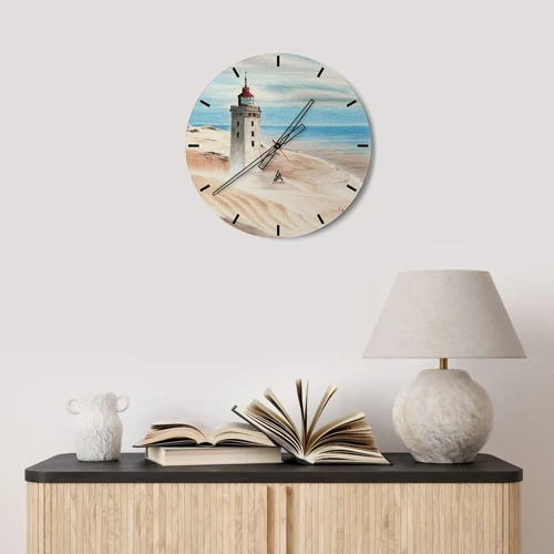 Horloge murale - Pendule murale - Toujours regarder la mer - 30x30 cm