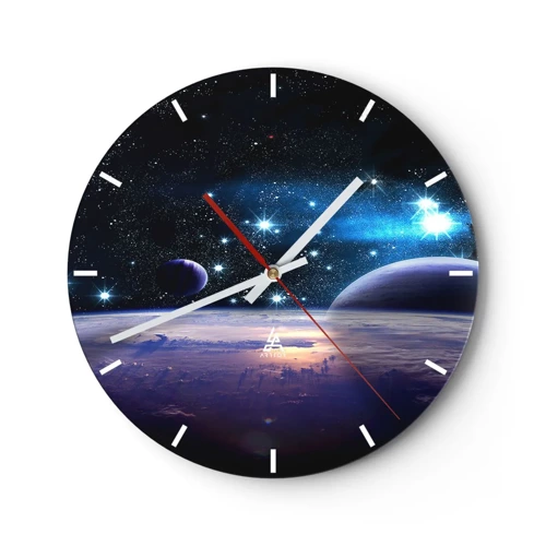 Horloge murale - Pendule murale - Toujours seul? - 30x30 cm