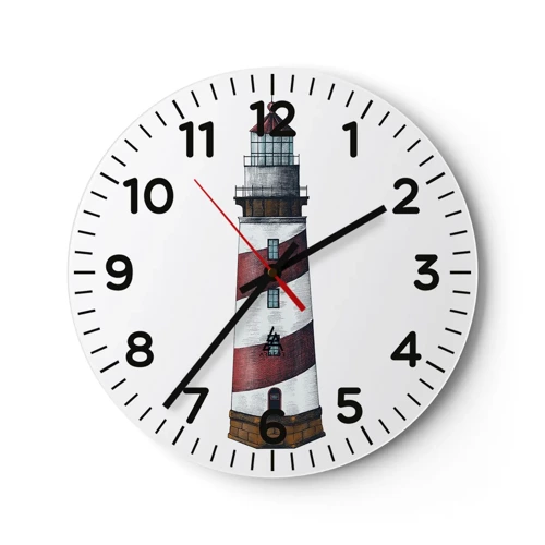 Horloge murale - Pendule murale - Toujours sur ses gardes - 30x30 cm