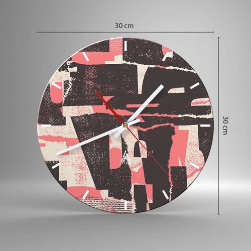 Horloge murale - Pendule murale - Tout ce tapage - 30x30 cm