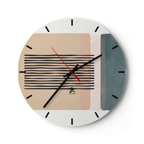 Horloge murale - Pendule murale - Tout est en ordre - 30x30 cm