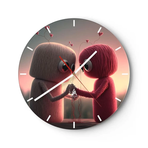 Horloge murale - Pendule murale - Tout le monde a le droit d'aimer - 30x30 cm