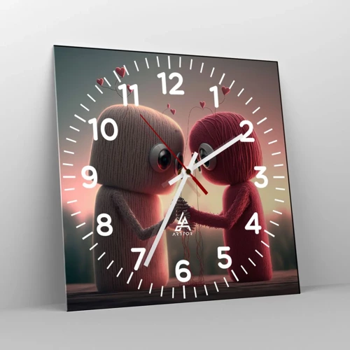 Horloge murale - Pendule murale - Tout le monde a le droit d'aimer - 30x30 cm